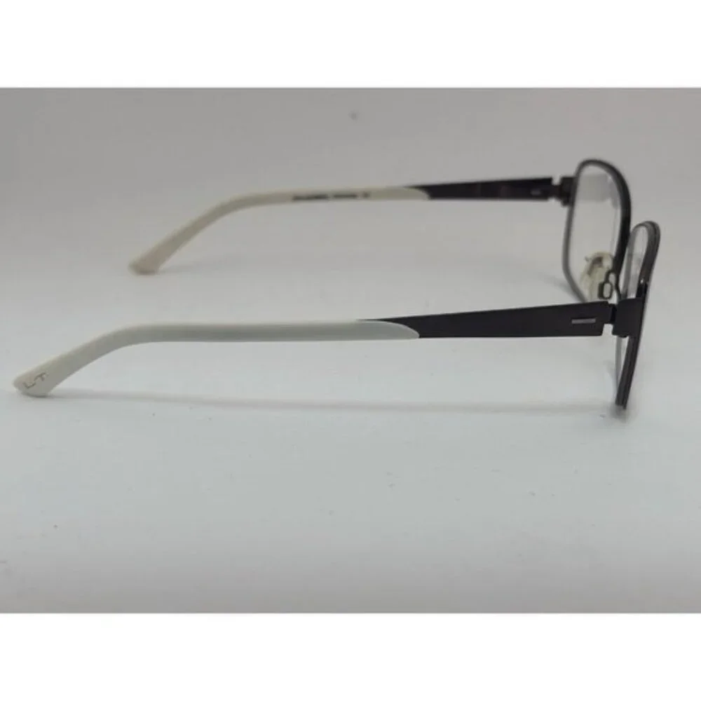 LIGHTEC - 7009L 54-15-135 MW 015 Brown & White Glasses Frames - Picture 6 of 8